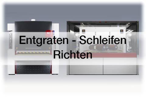 Bleche entgraten, schleifen oder richten alls in einem Haus - Borschber und Käser AG